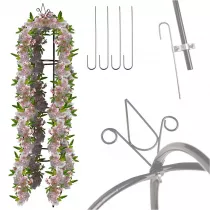 Pergola ogrodowa kolumnowa sup kolumna dzwon stojak na re kwiaty pnce metalowa 195 cm