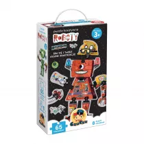 Puzzle kreatywne 65 el. Roboty Czuczu