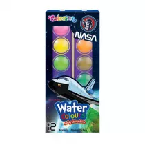 Patio Farby akwarelowe ma�a pastylka Colorino NASA 12 kolor�w