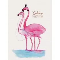 Karnet �lub - Flamingi 118x163 mm