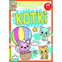 Kolorowanka ze wzorem. Kotki