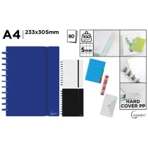 Mp Main Paper Zeszyt na spirali A4/80K kratka MIX