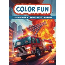 Pojazdy ratunkowe. Kolorowanka. Malbuch. Colouring book