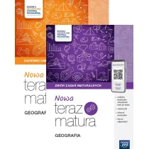 Pakiet Matura 2026: Nowa Teraz matura. Geografia. Vademecum. Do matury 2026, Nowa Teraz matura. Geografia. Zbi�r zada� maturalnych. Do matury 2026