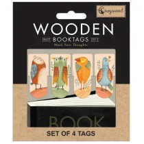Cozywood Zakadki drewniane do ksiki Ptaszki