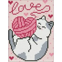 Ideyka Diamentowa mozaika - Wyznanie mi�o�ci 15x20cm