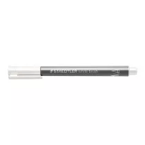 Staedtler Flamaster p�dzelkowy Metallic brush, bia�y