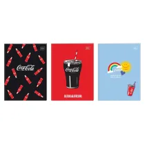 Interdruk Zeszyt A4 Coca Cola trzy linie 32 kartki 10 szt.