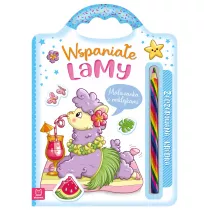 Wspaniae lamy. Malowanka z naklejkami