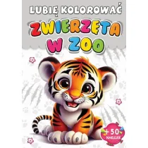 Kolorowanka Zwierzta w zoo + 50 naklejek