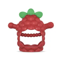 Gryzak silikonowy Razberry Grip, czerwony RazBaby