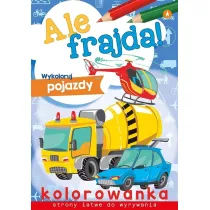 Malowanka A4 Ale frajda  Wykoloruj pojazdy SKRZAT 075182 SK