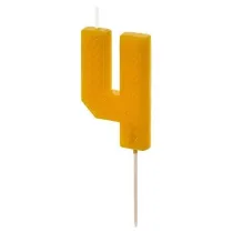 PartyDeco �wieczka urodzinowa 4 ��ta 6cm