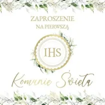 Armin Style ZAPROSZENIE KOMUNIA 130X130 Z KOP AS ZP-91 OP10S