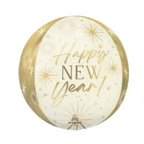 Godan Balon foliowy kula gold New Year 38cm