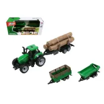 Traktor 3 przyczepy - 18cm Hipo
