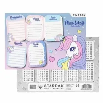Starpak Plan lekcji z tabliczk� mno�enia Unicorn 25 szt.