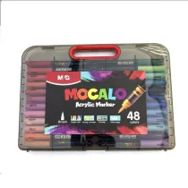 Marker akrylowy p�dzelkowy 48 kolor�w M&G