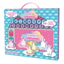Zestaw stempli alfabet Sweet Dreams  Jednoroec KL11223