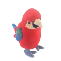 Papuga czerwona 17cm Beppe