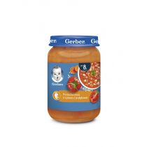 Gerber Zupka pomidorowa z ryżem i indykiem dla niemowląt po 8 miesiącu 190 g
