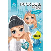 Papierowa lalka do wycinania z naklejkami Charlotte Fresh