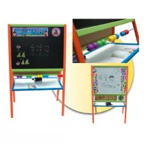 Tablica stojca magnetyczno-kredowa akcesoria kolorowa 90 cm