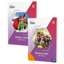 Pewny start. Poziom B. Zestaw. Karty pracy. Jesie�, zima, wiosna, lato