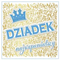 Henry KARNET DZIEN DZIADKA 150X150 Z KOP KORONA ZLO HE