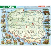 Puzzle ramkowe 72 el. Polska fizyczna Demart