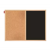 Tablica korkowa kredowa Duo 60x40 cm