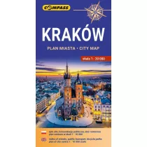 Plan miasta - Krakw 1:20 000 w.2024