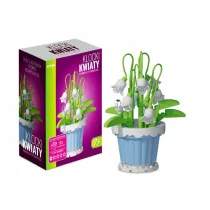 Klocki kwiaty Konwalie w doniczce 223el 136887