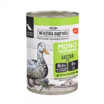 Wiejska Zagroda Karma mokra dla psa Monobiakowa Kaczka (dorosy) 400 g