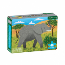 Puzzle mini Słoń afrykański 4+ Mudpuppy