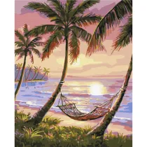Brushme Malowanie po numerach - Rajski zak�tek 40x50cm