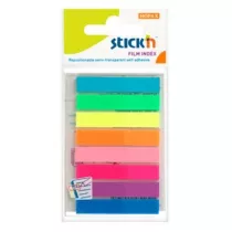 Stickn Zak�adki indeks.samoprz. mix 8 kol. neon klasyczne