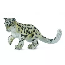 Leopard m�ody �nie�ny bawi�cy si�