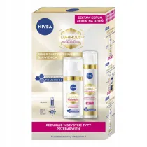 Nivea Zestaw Luminous 630 krem na dzie przeciw przebarwieniom SPF 50 + intensywne serum przeciw przebarwieniom 2 szt.