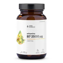 Aura Herbals Witamina B7 2500 µg, biotyna Suplement diety 120 kaps.