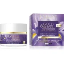 Eveline Cosmetics Gold & Retinol 50+ Przeciwzmarszczkowy krem uj�drniaj�cy do twarzy na dzie� i noc 50 ml
