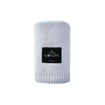 LullaLove Bambusowy koc - frozen blue, limited