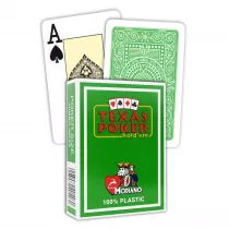Texas Poker Hold Em Jumbo Index, karty do gry, jasnozielone Modiano