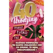 Yeku Karnet Urodziny z nak�adk� na butelk� 40