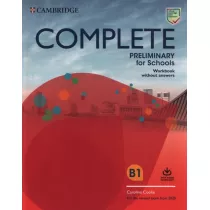Complete Preliminary for Schools B1. Workbook without answers with Audio Download
