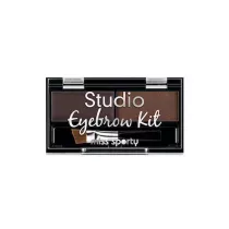 Miss Sporty Studio Eyebrow Kit paleta do makijau brwi 001 Medium Brown 1.1 g