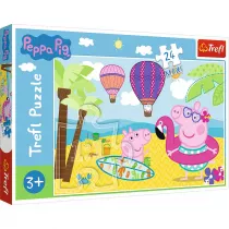 Puzzle maxi 24 el. �winka Peppa na wakacjach Trefl