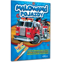 Malowanki z kolorowym wzorem. Pojazdy