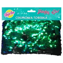 Stnux Torebka cekinowa zielona, czarna