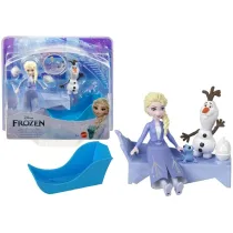 Figurki Disney Elsa i Olaf na sankach